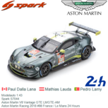 Modelauto 1:43 | Spark S7044 | Aston Martin V8 Vantage GTE LMGTE-AM | Aston Martin Racing 2018 #98 France / Le Mans 24 Hours Modelauto 1:43 | Spark S7044 | Aston Martin V8 Vantage GTE LMGTE-AM | Aston Martin Racing 2018 #98 France / Le Mans 24 Hours