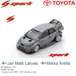 Modelauto 1:43 | Spark S5168 | Toyota Yaris WRC 2017 Monte Carlo Modelauto 1:43 | Spark S5168 | Toyota Yaris WRC 2017 Monte Carlo