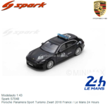 Modelauto 1:43 | Spark S7048 | Porsche Panamera Sport Turismo Zwart 2018 France / Le Mans 24 Hours Modelauto 1:43 | Spark S7048 | Porsche Panamera Sport Turismo Zwart 2018 France / Le Mans 24 Hours
