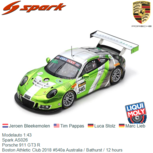 Modelauto 1:43 | Spark AS026 | Porsche 911 GT3 R | Boston Athletic Club 2018 #540a Australia / Bathurst / 12 hours Modelauto 1:43 | Spark AS026 | Porsche 911 GT3 R | Boston Athletic Club 2018 #540a Australia / Bathurst / 12 hours