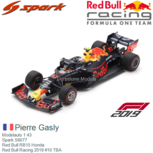 Modelauto 1:43 | Spark S6077 | Red Bull RB15 Honda | Red Bull Racing 2019 #10 TBA Modelauto 1:43 | Spark S6077 | Red Bull RB15 Honda | Red Bull Racing 2019 #10 TBA