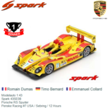 Modelauto 1:43 | Spark 43SE08 | Porsche RS Spyder | Penske Racing #7 USA / Sebring / 12 Hours Modelauto 1:43 | Spark 43SE08 | Porsche RS Spyder | Penske Racing #7 USA / Sebring / 12 Hours