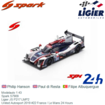 Modelauto 1:43 | Spark S7909 | Ligier JS P217 LMP2 | United Autosport 2019 #22 France / Le Mans 24 Hours Modelauto 1:43 | Spark S7909 | Ligier JS P217 LMP2 | United Autosport 2019 #22 France / Le Mans 24 Hours