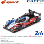 Modelauto 1:43 | Spark S7922 | Oreca 07 Gibson LMP2 | Graff 2019 #39 France / Le Mans 24 Hours Modelauto 1:43 | Spark S7922 | Oreca 07 Gibson LMP2 | Graff 2019 #39 France / Le Mans 24 Hours