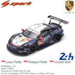 Modelauto 1:43 | Spark S7944 | Porsche 911 RSR LMGTE-AM | Proton Competition 2019 #78 France / Le Mans 24 Hours Modelauto 1:43 | Spark S7944 | Porsche 911 RSR LMGTE-AM | Proton Competition 2019 #78 France / Le Mans 24 Hours