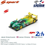 Modelauto 1:43 | Spark S7918 | Ligier JS P217 Gibson LMP2 | Inter Europol Competition 2019 #34 France / Le Mans 24 Hours Modelauto 1:43 | Spark S7918 | Ligier JS P217 Gibson LMP2 | Inter Europol Competition 2019 #34 France / Le Mans 24 Hours