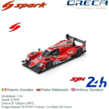 Modelauto 1:43 | Spark S7916 | Oreca 07 Gibson LMP2 | DragonSpeed 2019 #31 France / Le Mans 24 Hours Modelauto 1:43 | Spark S7916 | Oreca 07 Gibson LMP2 | DragonSpeed 2019 #31 France / Le Mans 24 Hours