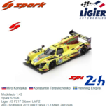 Modelauto 1:43 | Spark S7926 | Ligier JS P217 Gibson LMP2 | ARC Bratislava 2019 #49 France / Le Mans 24 Hours Modelauto 1:43 | Spark S7926 | Ligier JS P217 Gibson LMP2 | ARC Bratislava 2019 #49 France / Le Mans 24 Hours