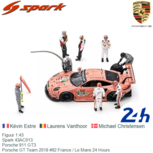 Figuur 1:43 | Spark 43AC013 | Porsche 911 GT3 | Porsche GT Team 2018 #92 France / Le Mans 24 Hours Figuur 1:43 | Spark 43AC013 | Porsche 911 GT3 | Porsche GT Team 2018 #92 France / Le Mans 24 Hours