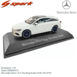Modelauto 1:43 | Spark B66960474 | Mercedes Benz CLA Shooting Brake Polar Wit 2019 Modelauto 1:43 | Spark B66960474 | Mercedes Benz CLA Shooting Brake Polar Wit 2019