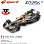 Modelauto 1:43 | Spark 43FE04 | Spark RT Techeetah | Techeetah Formula E Team 2016 #25 Santiago Modelauto 1:43 | Spark 43FE04 | Spark RT Techeetah | Techeetah Formula E Team 2016 #25 Santiago