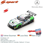 Modelauto 1:43 | Spark AS052 | Mercedes Benz AMG GT3 | Craft Bamboo 2020 #77 Australia / Bathurst / 12 hours Modelauto 1:43 | Spark AS052 | Mercedes Benz AMG GT3 | Craft Bamboo 2020 #77 Australia / Bathurst / 12 hours