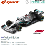 Modelauto 1:43 | Spark S6451 | Mercedes AMG F1 W11 EQ Performance+ | Mercedes AMG F1 2020 #77 Spain / Barcelona Modelauto 1:43 | Spark S6451 | Mercedes AMG F1 W11 EQ Performance+ | Mercedes AMG F1 2020 #77 Spain / Barcelona