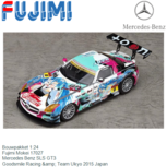 Bouwpakket 1:24 | Fujimi Mokei 17027 | Mercedes Benz SLS GT3 | Goodsmile Racing & Team Ukyo 2015 Japan Bouwpakket 1:24 | Fujimi Mokei 17027 | Mercedes Benz SLS GT3 | Goodsmile Racing & Team Ukyo 2015 Japan