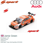 Modelauto 1:43 | Spark SG433 | Audi RS 5 | Audi Sport Team Abt Sportline 2018 #53 Modelauto 1:43 | Spark SG433 | Audi RS 5 | Audi Sport Team Abt Sportline 2018 #53