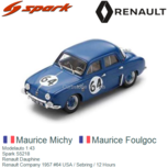 Modelauto 1:43 | Spark S5218 | Renault Dauphine | Renault Company 1957 #64 USA / Sebring / 12 Hours Modelauto 1:43 | Spark S5218 | Renault Dauphine | Renault Company 1957 #64 USA / Sebring / 12 Hours