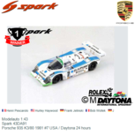 Modelauto 1:43 | Spark 43DA91 | Porsche 935 K3/80 1981 #7 USA / Daytona 24 hours Modelauto 1:43 | Spark 43DA91 | Porsche 935 K3/80 1981 #7 USA / Daytona 24 hours