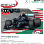 Modelauto 1:18 | Minichamps 110200177 | Mercedes AMG F1 W11 EQ Performance | Mercedes AMG F1 2020 #77 Austria / Red Bull Ring / Austrian Grand Prix Modelauto 1:18 | Minichamps 110200177 | Mercedes AMG F1 W11 EQ Performance | Mercedes AMG F1 2020 #77 Austria / Red Bull Ring / Austrian Grand Prix