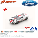 Modelauto 1:43 | Spark S4538 | Ford GT40 1966 #60 France / Le Mans 24 Hours Modelauto 1:43 | Spark S4538 | Ford GT40 1966 #60 France / Le Mans 24 Hours