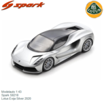 Modelauto 1:43 | Spark S8218 | Lotus Evija Silver 2020 Modelauto 1:43 | Spark S8218 | Lotus Evija Silver 2020