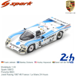 Modelauto 1:43 | Spark S9872 | Porsche 962C | Joest Racing 1987 #8 France / Le Mans 24 Hours Modelauto 1:43 | Spark S9872 | Porsche 962C | Joest Racing 1987 #8 France / Le Mans 24 Hours