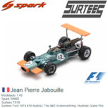 Modelauto 1:43 | Spark S9662 | Surtees TS16 | Surtees Ford 1974 #19 Austria / The Österreichring / Austrian Grand Prix Modelauto 1:43 | Spark S9662 | Surtees TS16 | Surtees Ford 1974 #19 Austria / The Österreichring / Austrian Grand Prix