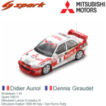 Modelauto 1:43 | Spark S6513 | Mitsubishi Lancer Evolution III | Mitsubishi Ralliart 1996 #8 Italy / San Remo Rally Modelauto 1:43 | Spark S6513 | Mitsubishi Lancer Evolution III | Mitsubishi Ralliart 1996 #8 Italy / San Remo Rally
