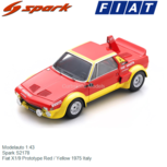 Modelauto 1:43 | Spark S2178 | Fiat X1/9 Prototype Red / Yellow 1975 Italy Modelauto 1:43 | Spark S2178 | Fiat X1/9 Prototype Red / Yellow 1975 Italy