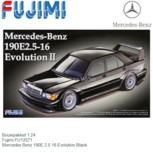 Bouwpakket 1:24 | Fujimi FU12571 | Mercedes Benz 190E 2.5 16 Evolution Black Bouwpakket 1:24 | Fujimi FU12571 | Mercedes Benz 190E 2.5 16 Evolution Black