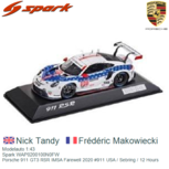 Modelauto 1:43 | Spark WAP0200100N0FW | Porsche 911 GT3 RSR IMSA Farewell 2020 #911 USA / Sebring / 12 Hours Modelauto 1:43 | Spark WAP0200100N0FW | Porsche 911 GT3 RSR IMSA Farewell 2020 #911 USA / Sebring / 12 Hours