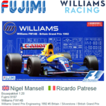 Bouwpakket 1:20 | Fujimi 9197 | Williams FW14B | Williams Grand Prix Engineering 1992 #5 Britain / Silverstone / British Grand Prix Bouwpakket 1:20 | Fujimi 9197 | Williams FW14B | Williams Grand Prix Engineering 1992 #5 Britain / Silverstone / British Grand Prix