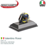 Helm 1:8 | Minichamps 399180046 | AGV Helmet 2018 #46 Helm 1:8 | Minichamps 399180046 | AGV Helmet 2018 #46