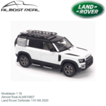 Modelauto 1:18 | Almost Real ALM810807 | Land Rover Defender 110 Wit 2020 Modelauto 1:18 | Almost Real ALM810807 | Land Rover Defender 110 Wit 2020