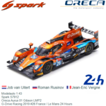 Modelauto 1:43 | Spark S7912 | Oreca Aurus 01 Gibson LMP2 | G-Drive Racing 2019 #26 France / Le Mans 24 Hours Modelauto 1:43 | Spark S7912 | Oreca Aurus 01 Gibson LMP2 | G-Drive Racing 2019 #26 France / Le Mans 24 Hours