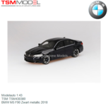 Modelauto 1:43 | TSM TSM430380 | BMW M5 F90 Zwart metallic 2018 Modelauto 1:43 | TSM TSM430380 | BMW M5 F90 Zwart metallic 2018