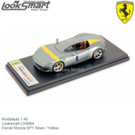 Modelauto 1:43 | Looksmart LS499A | Ferrari Monza SP1 Silver / Yellow Modelauto 1:43 | Looksmart LS499A | Ferrari Monza SP1 Silver / Yellow