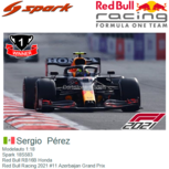 Modelauto 1:18 | Spark 18S583 | Red Bull RB16B Honda | Red Bull Racing 2021 #11 Azerbaijan Grand Prix Modelauto 1:18 | Spark 18S583 | Red Bull RB16B Honda | Red Bull Racing 2021 #11 Azerbaijan Grand Prix