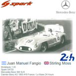 Modelauto 1:43 | Spark S4733 | Mercedes Benz 300 SLR | Daimler-Benz AG 1955 #19 France / Le Mans 24 Hours Modelauto 1:43 | Spark S4733 | Mercedes Benz 300 SLR | Daimler-Benz AG 1955 #19 France / Le Mans 24 Hours