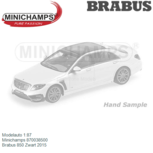 Modelauto 1:87 | Minichamps 870038500 | Brabus 850 Zwart 2015 Modelauto 1:87 | Minichamps 870038500 | Brabus 850 Zwart 2015