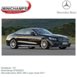 Modelauto 1:87 | Minichamps 870038321 | Mercedes Benz AMG S65 Coupe Zwart 2017 Modelauto 1:87 | Minichamps 870038321 | Mercedes Benz AMG S65 Coupe Zwart 2017