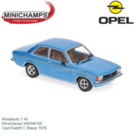 Modelauto 1:43 | Minichamps 940048100 | Opel Kadett C Blauw 1978 Modelauto 1:43 | Minichamps 940048100 | Opel Kadett C Blauw 1978