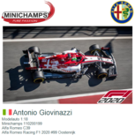 Modelauto 1:18 | Minichamps 110200199 | Alfa Romeo C39 | Alfa Romeo Racing F1 2020 #99 Oostenrijk Modelauto 1:18 | Minichamps 110200199 | Alfa Romeo C39 | Alfa Romeo Racing F1 2020 #99 Oostenrijk