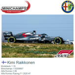Modelauto 1:18 | Minichamps 110209907 | Alfa Romeo C39 | Alfa Romeo Racing F1 2020 #7 Modelauto 1:18 | Minichamps 110209907 | Alfa Romeo C39 | Alfa Romeo Racing F1 2020 #7