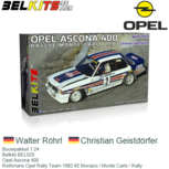 Bouwpakket 1:24 | Belkits BEL020 | Opel Ascona 400 | Rothmans Opel Rally Team 1982 #2 Monaco / Monte Carlo / Rally Bouwpakket 1:24 | Belkits BEL020 | Opel Ascona 400 | Rothmans Opel Rally Team 1982 #2 Monaco / Monte Carlo / Rally