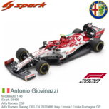 Modelauto 1:43 | Spark S6495 | Alfa Romeo C39 | Alfa Romeo Racing ORLEN 2020 #99 Italy / Imola / Emilia Romagna GP Modelauto 1:43 | Spark S6495 | Alfa Romeo C39 | Alfa Romeo Racing ORLEN 2020 #99 Italy / Imola / Emilia Romagna GP