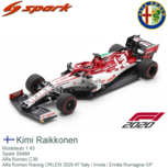 Modelauto 1:43 | Spark S6494 | Alfa Romeo C39 | Alfa Romeo Racing ORLEN 2020 #7 Italy / Imola / Emilia Romagna GP Modelauto 1:43 | Spark S6494 | Alfa Romeo C39 | Alfa Romeo Racing ORLEN 2020 #7 Italy / Imola / Emilia Romagna GP