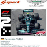 Modelauto 1:18 | Spark 18S598 | Aston Martin AMR21 | Aston Martin Racing 2021 #5 Bahrain / Circuit Sakhir / Bahrain GP Modelauto 1:18 | Spark 18S598 | Aston Martin AMR21 | Aston Martin Racing 2021 #5 Bahrain / Circuit Sakhir / Bahrain GP