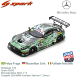 Modelauto 1:43 | Spark AS053 | Mercedes Benz AMG GT3 | GruppeM 2020 #999 Australia / Bathurst / 12 hours Modelauto 1:43 | Spark AS053 | Mercedes Benz AMG GT3 | GruppeM 2020 #999 Australia / Bathurst / 12 hours