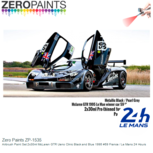 | Zero Paints ZP-1535 | Airbrush Paint Set 2x30ml McLaren GTR Ueno Clinic Black and Blue 1995 #59 France / Le Mans 24 Hours | Zero Paints ZP-1535 | Airbrush Paint Set 2x30ml McLaren GTR Ueno Clinic Black and Blue 1995 #59 France / Le Mans 24 Hours