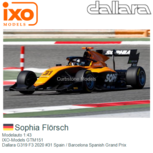 Modelauto 1:43 | IXO-Models GTM151 | Dallara G319 F3 2020 #31 Spain / Barcelona Spanish Grand Prix Modelauto 1:43 | IXO-Models GTM151 | Dallara G319 F3 2020 #31 Spain / Barcelona Spanish Grand Prix
